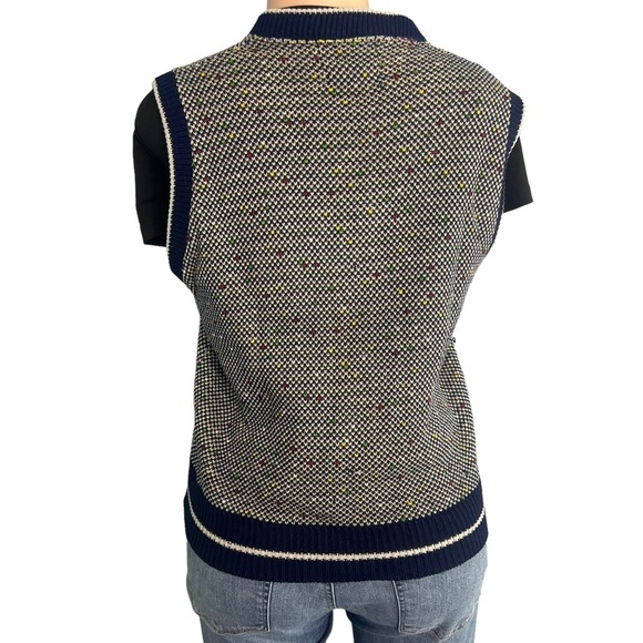 Le Chevron Vintage Knit Sweater Vest - Picture 7 of 9
